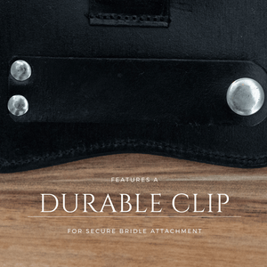 Rectangular Leather Bridle Number with Bit Charm 3