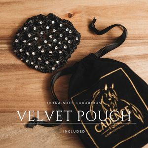 Stretchy Equestrian Hair Net with Glass Stones 9