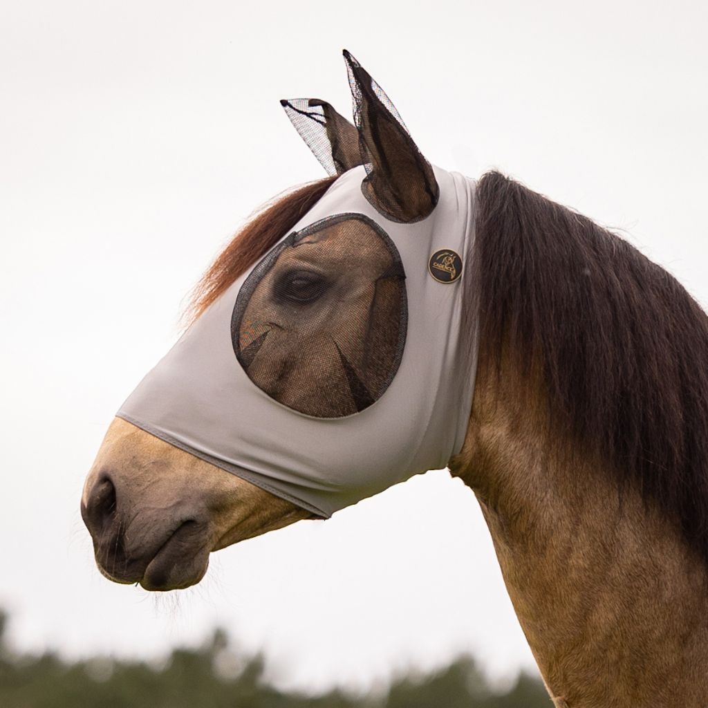 Bug Mask Horse With Stretchable Ears – 5 Colors, Lycra Material, Airflow Design Fly Mask - Foto 2