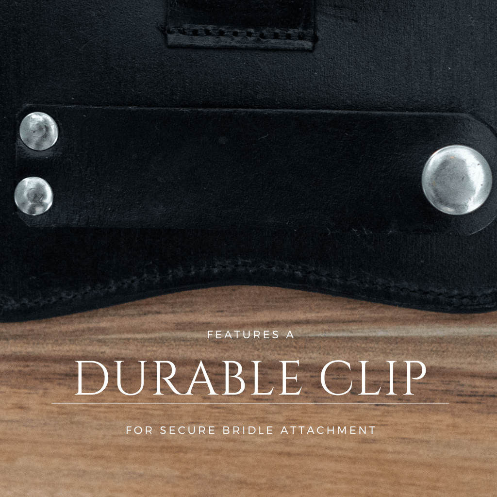 Rectangular Leather Bridle Number with Bit Charm 3