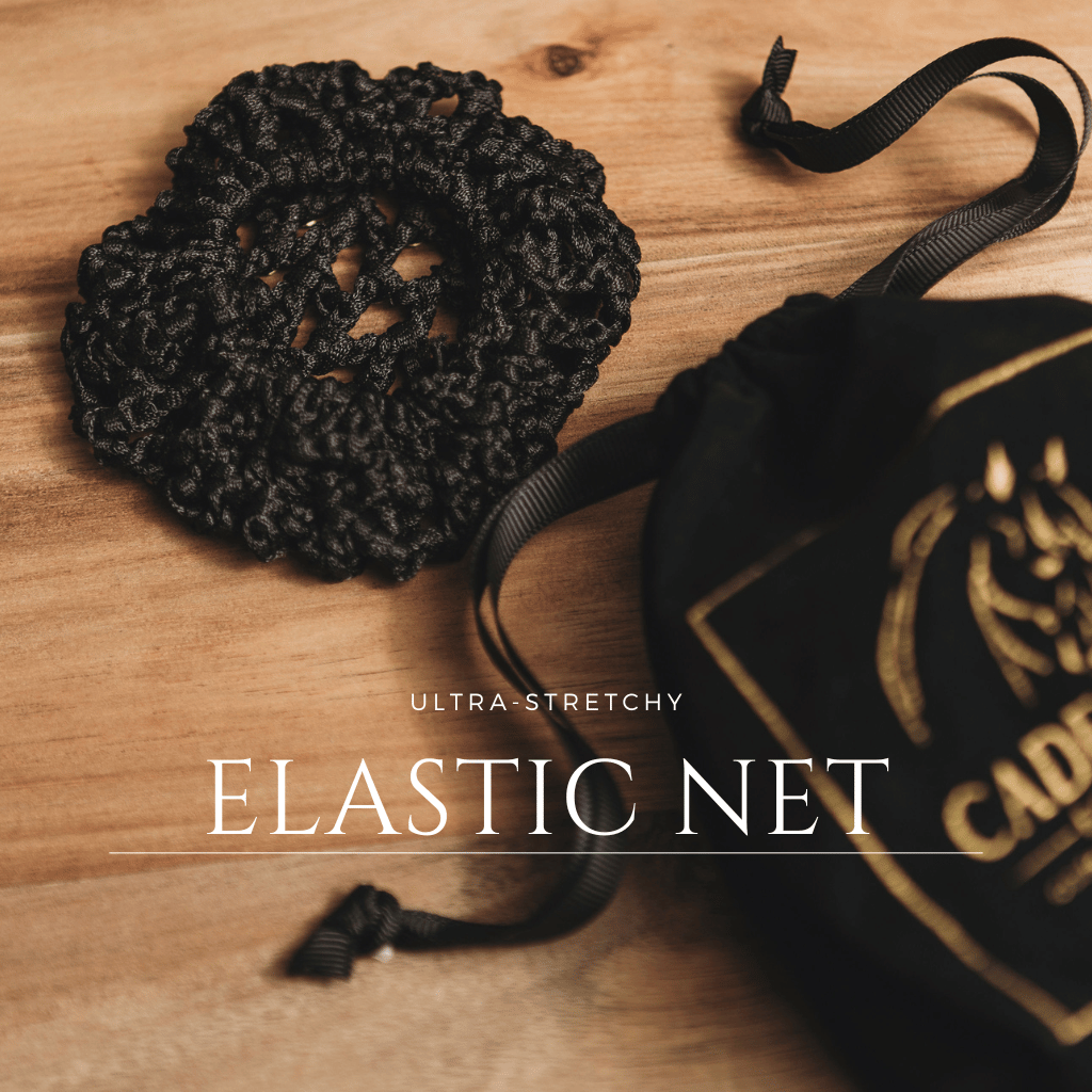 Stretchy Equestrian Hair Net with Glass Stones 4