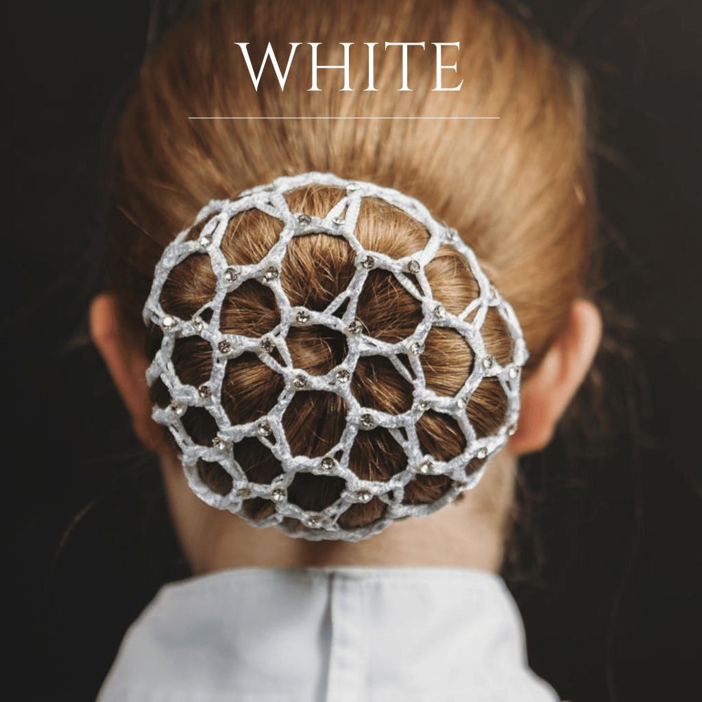 Stretchy Equestrian Hair Net with Glass Stones 5