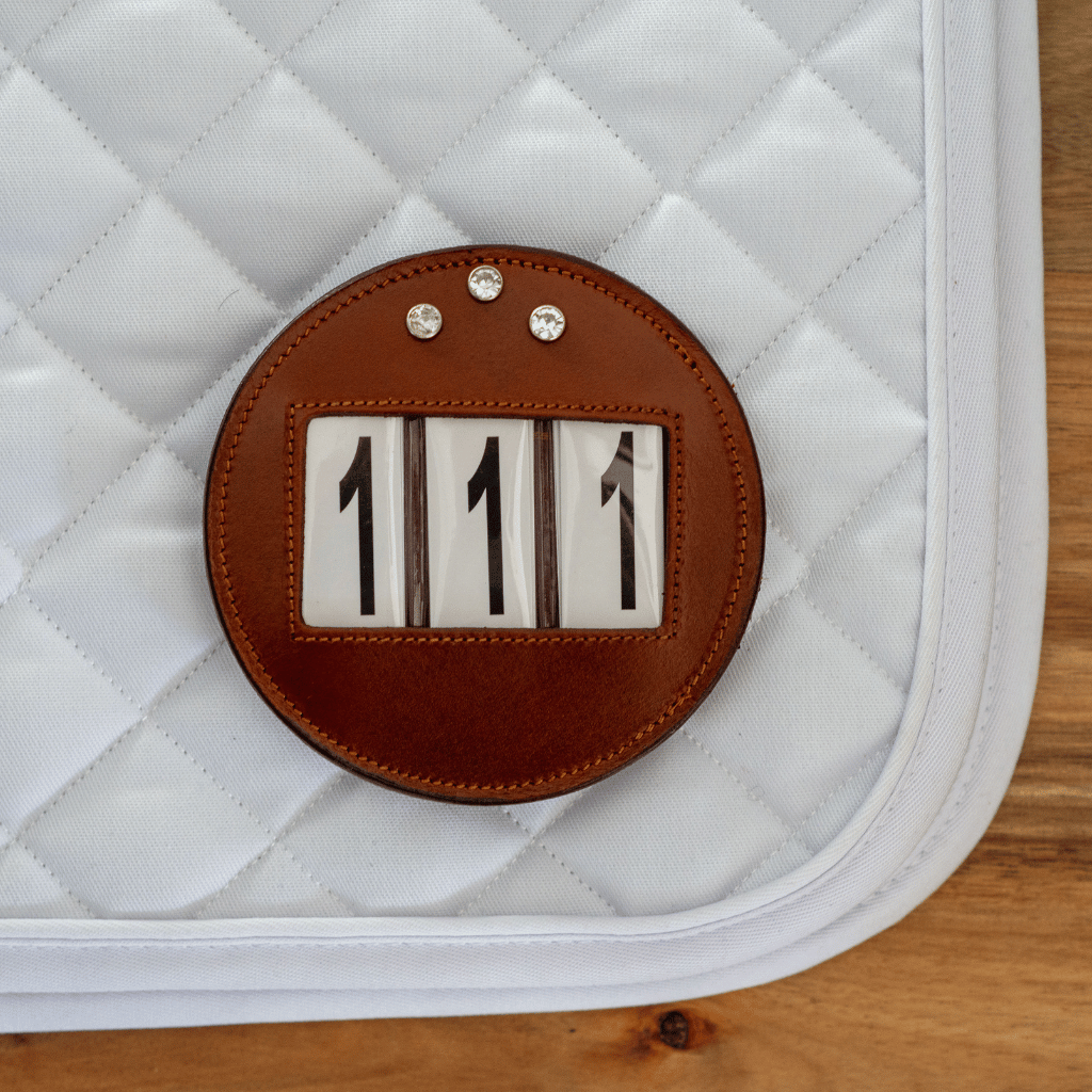 Brown Leather Bridle Number